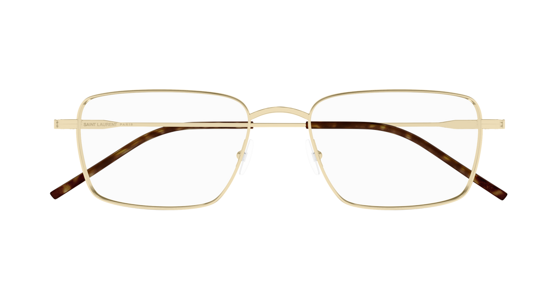 Brillen saint laurent sl 844 006 dorado rectangular / squared masculino größe 55mm - Detailansicht