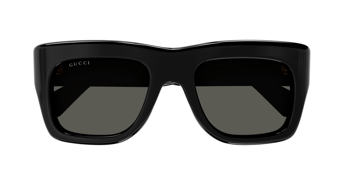 Lunettes de soleil gucci gg1811s 001 negro square masculino taille 52mm - Vue détaillée