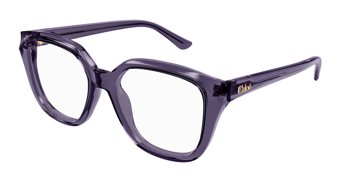 Prescription glasses chloé ch0293o 004 violeta square femenino size 53mm - Main view