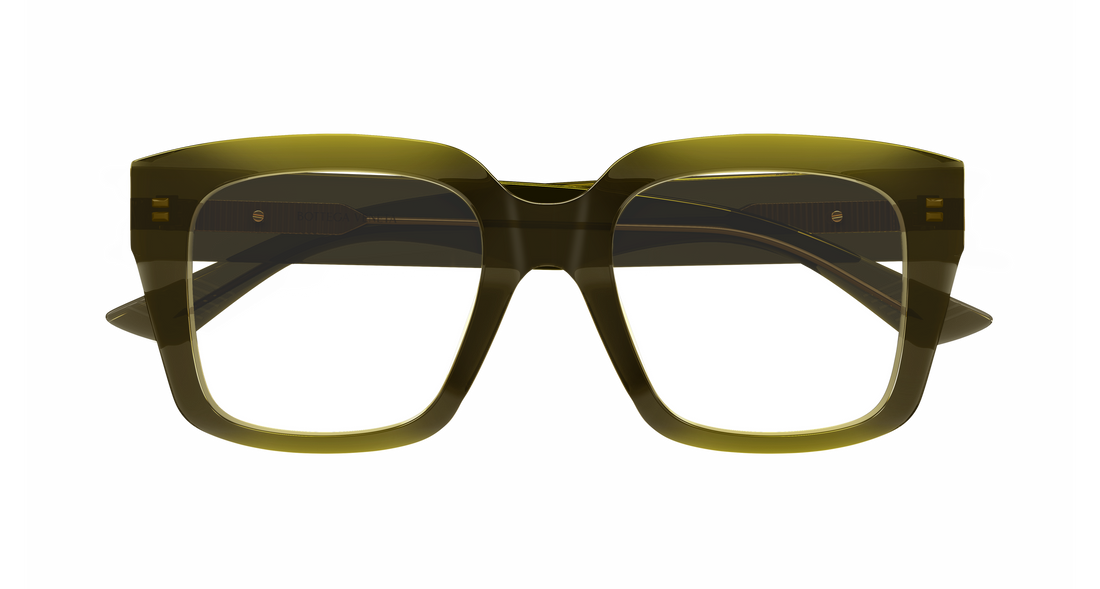 Óculos graduados bottega veneta bv1409o 003 verde rectangular / squared femenino tamanho 51mm - Vista de detalhe