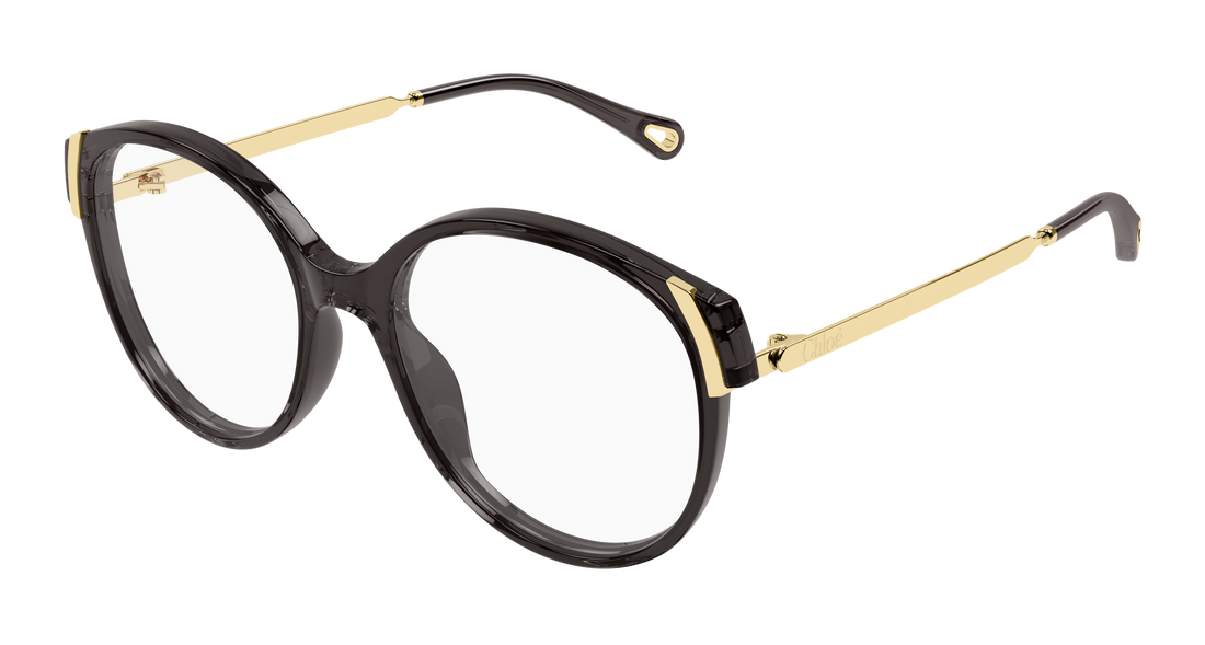 Prescription glasses chloé ch0328o 006 gris round/oval/panthos femenino size 54mm - Main view