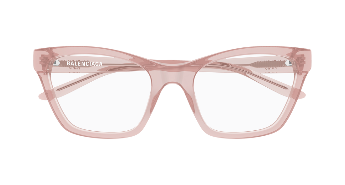 Lunettes de vue balenciaga bb0440o 007 rosa cat eye femenino taille 56mm - Vue détaillée