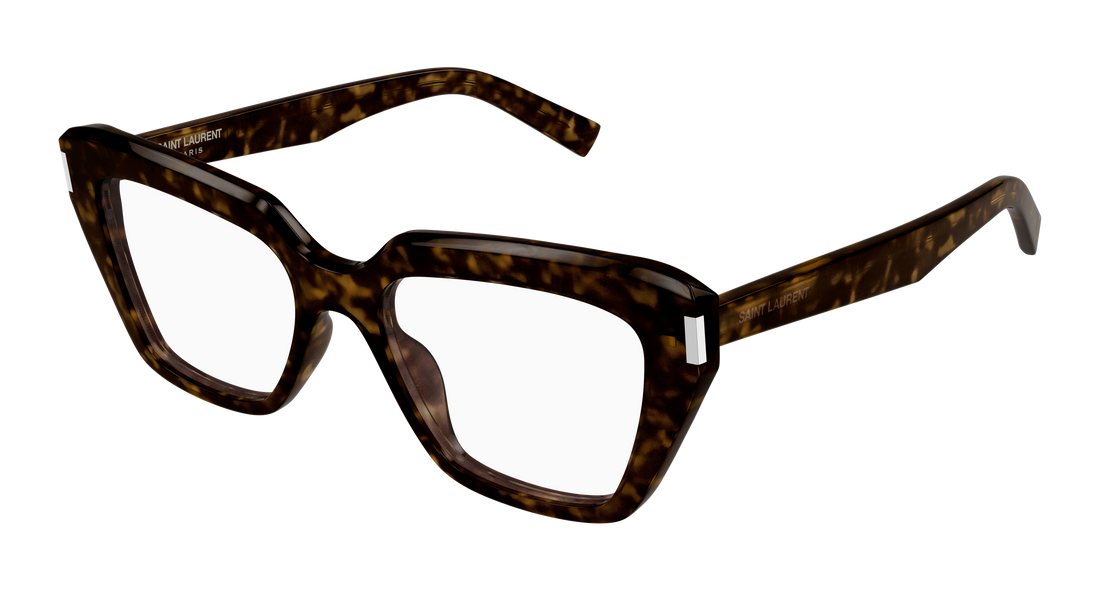Brillen saint laurent sl 829 002 havana cat eye femenino größe 54mm - Hauptansicht