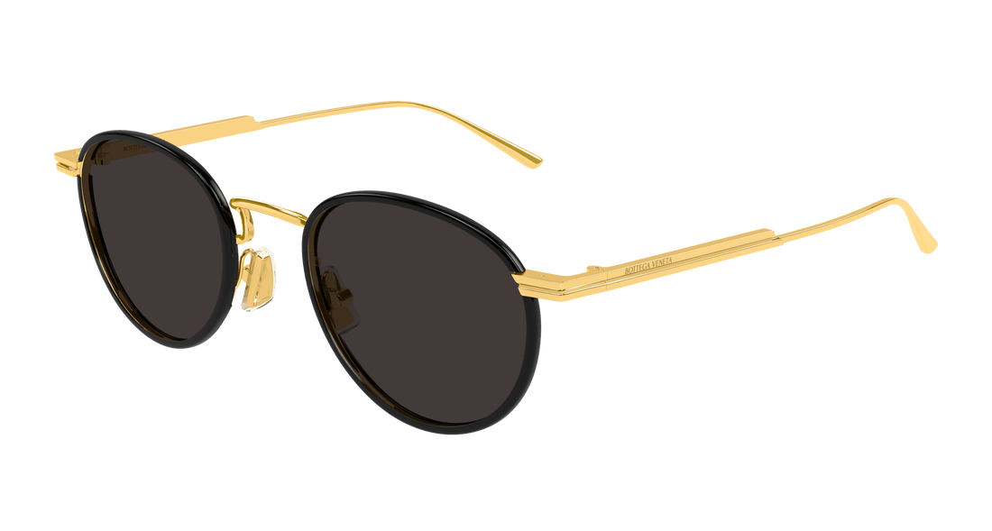 Óculos de sol bottega veneta bv1389s 001 dorado round masculino tamanho 48mm - Vista principal