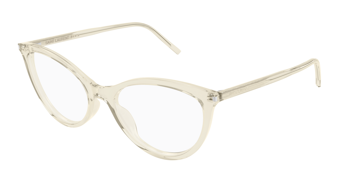 Brillen saint laurent sl 833 004 amarillo cat eye femenino größe 55mm - Hauptansicht