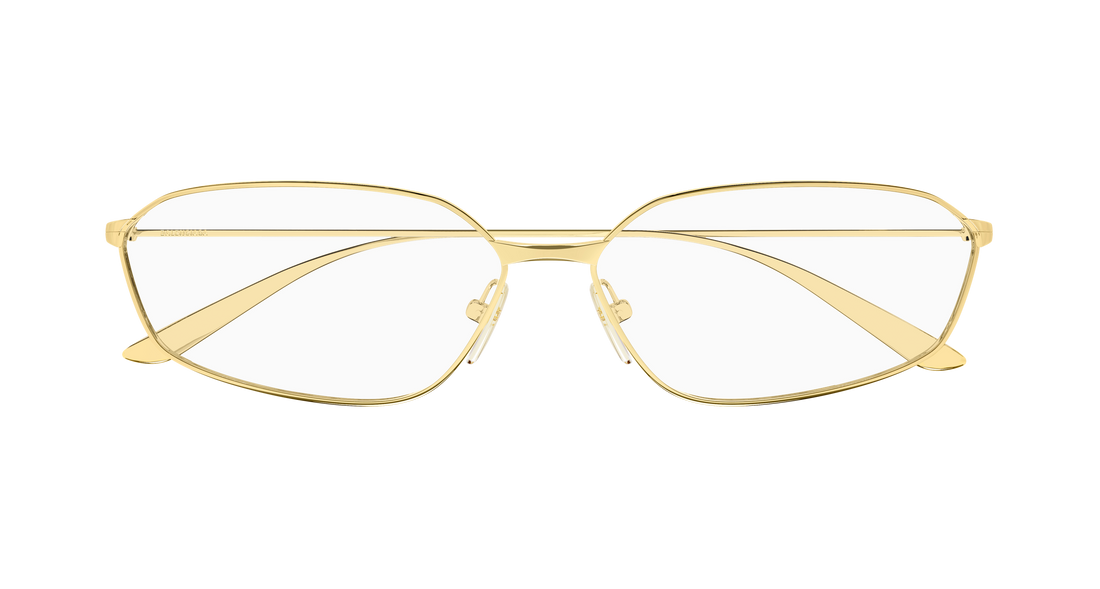 Prescription glasses balenciaga bb0453o 003 dorado geometric unisex size 63mm - Detailed view