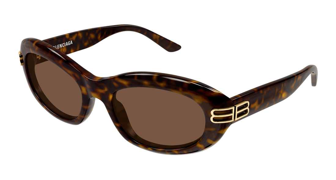 Sunglasses balenciaga bb0431s 002 havana round/oval/panthos femenino size 57mm - Main view