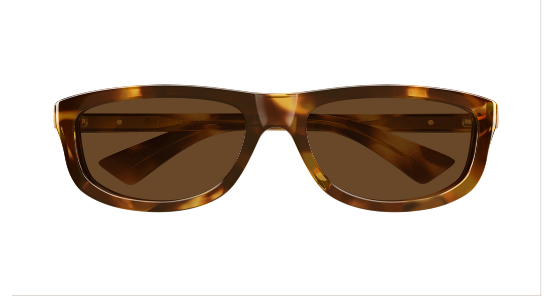 Óculos de sol bottega veneta bv1327s 005 havana rectangular / squared unisex tamanho 58mm - Vista de detalhe