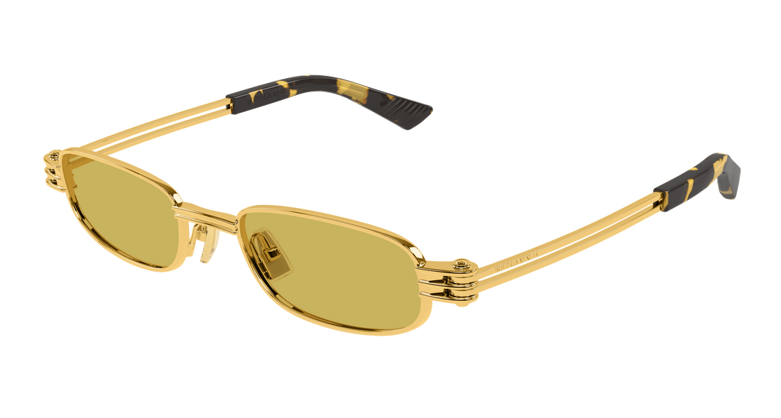 Óculos de sol bottega veneta bv1381s 002 dorado square unisex tamanho 50mm - Vista principal