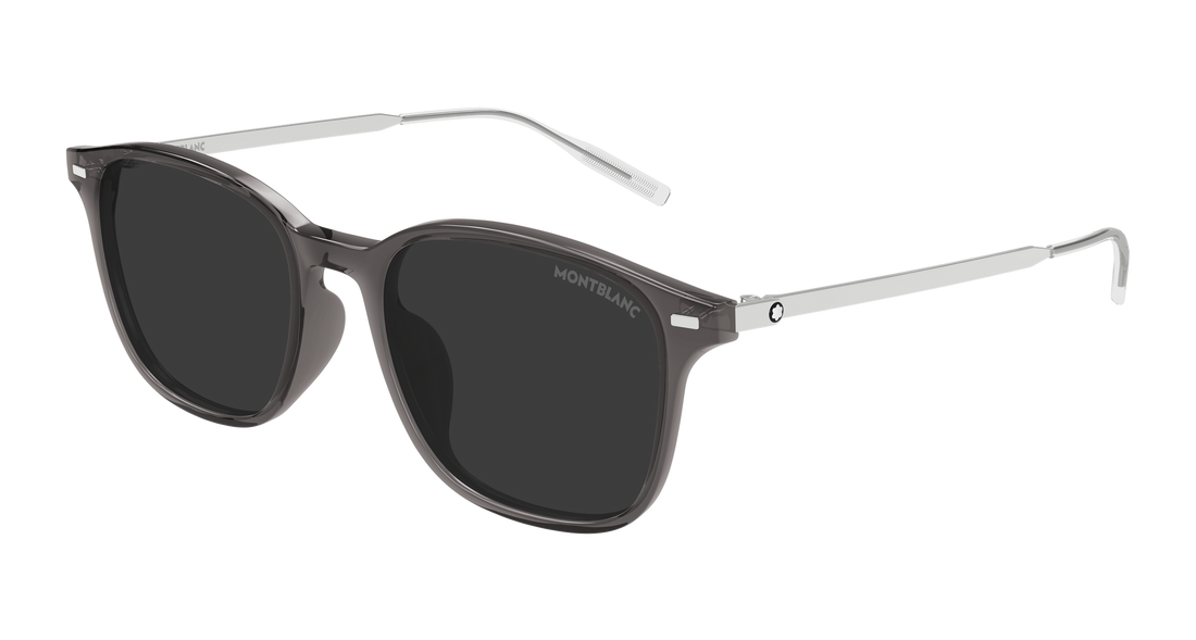 Gafas de sol montblanc mb0445sa 004 gris rectangular / squared masculino talla 54mm - Vista principal