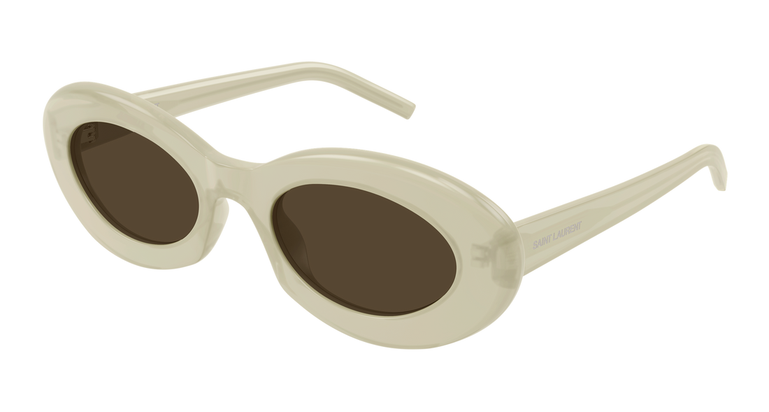 Gafas de sol saint laurent sl 594 011 beige round/oval/panthos femenino talla 52mm - Vista principal