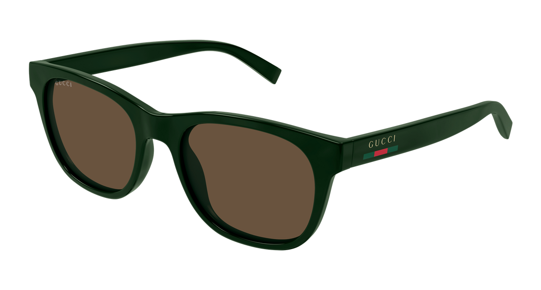 Óculos de sol gucci gg1985s 004 verde round/oval/panthos masculino tamanho 54mm - Vista principal