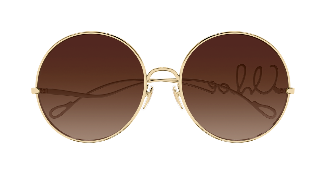 Sunglasses chloé ch0329s 002 dorado round/oval/panthos femenino size 60mm - Detailed view