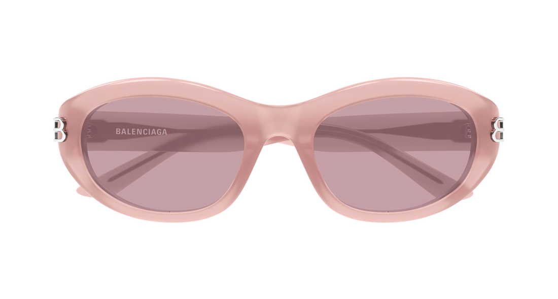 Lunettes de soleil balenciaga bb0434sk 003 rosa round/oval/panthos femenino taille 55mm - Vue détaillée