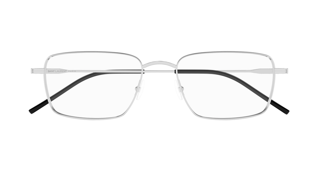 Brillen saint laurent sl 844 005 plateado rectangular / squared masculino größe 55mm - Detailansicht