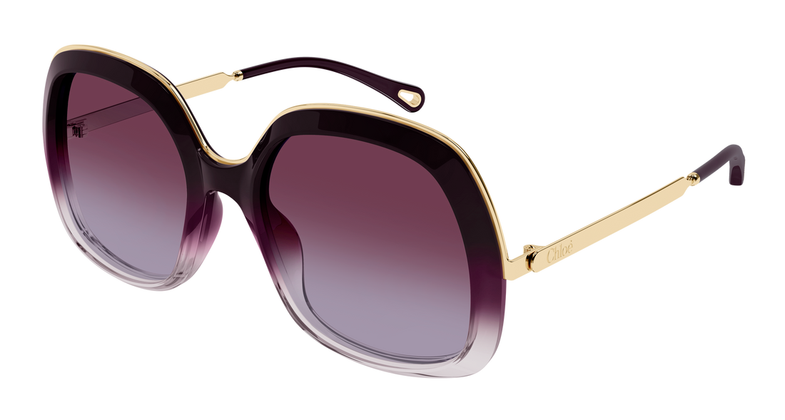 Gafas de sol chloé ch0327s 007 burdeos rectangular / squared femenino talla 56mm - Vista principal