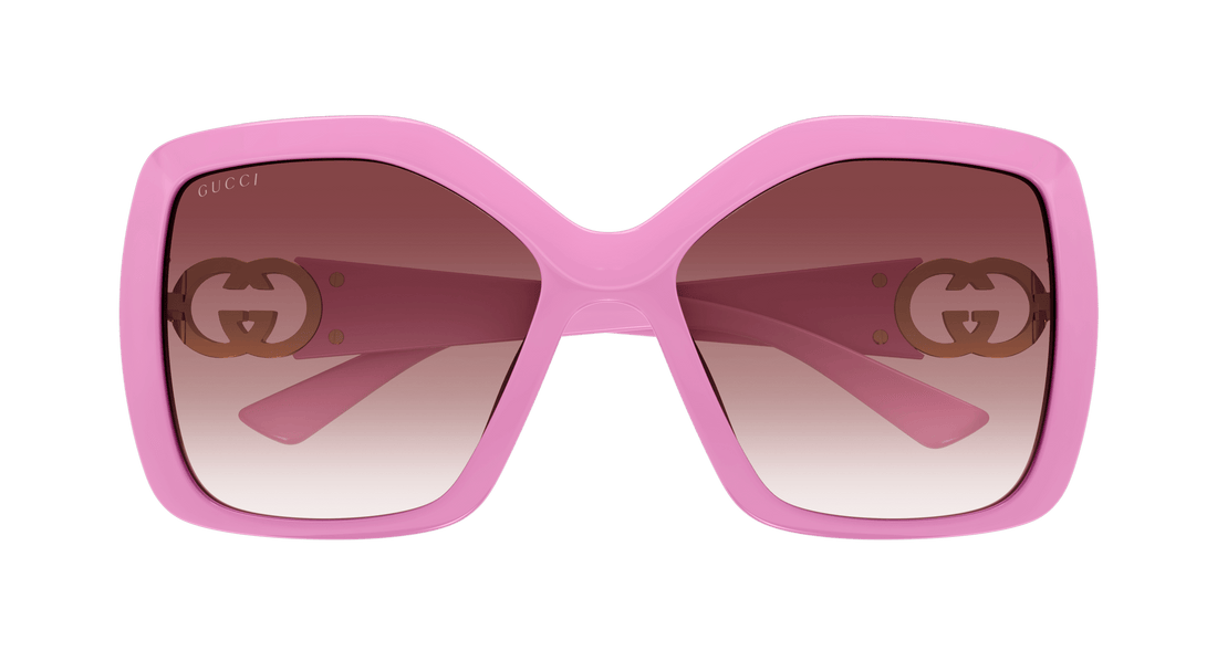 Sunglasses gucci gg2015s 005 rosa rectangular / squared femenino size 59mm - Detailed view