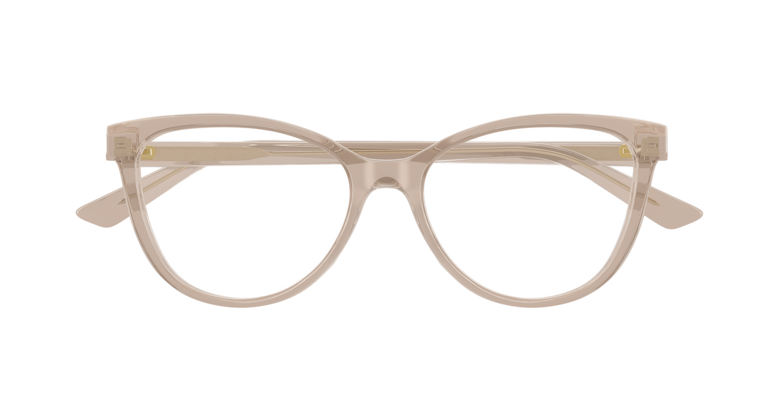 Óculos graduados bottega veneta bv1313o 013 marron cat eye femenino tamanho 55mm - Vista de detalhe