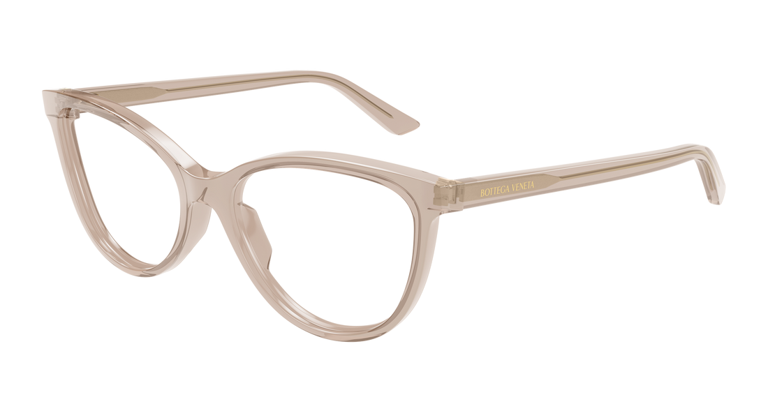Óculos graduados bottega veneta bv1313o 013 marron cat eye femenino tamanho 55mm - Vista principal