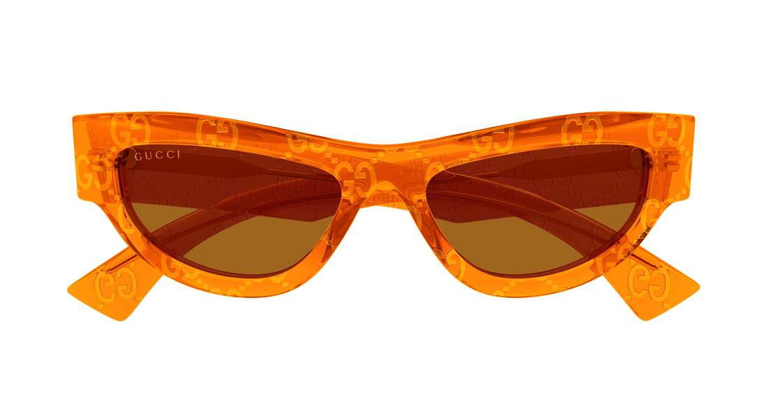 Sunglasses gucci gg1834s 013 naranja cat eye femenino size 53mm - Detailed view