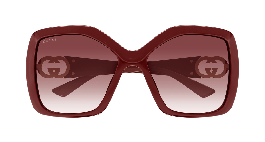 Sunglasses gucci gg2015s 002 burdeos rectangular / squared femenino size 59mm - Detailed view