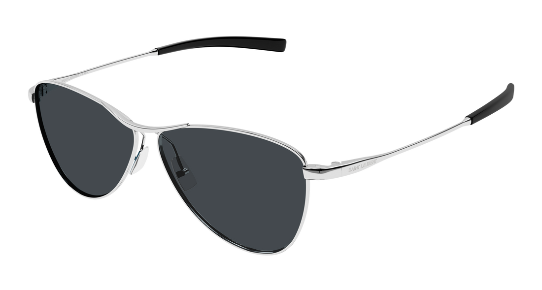 Óculos de sol saint laurent sl 831 vesper 002 plateado pilot/navigator femenino tamanho 55mm - Vista principal
