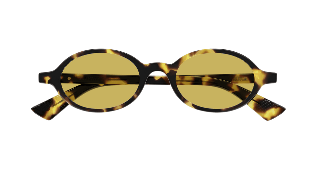 Sunglasses bottega veneta bv1388s 002 havana round unisex size 47mm - Detailed view