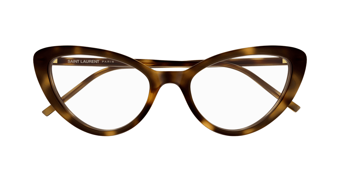 Brillen saint laurent sl 777 003 havana cat eye femenino größe 55mm - Detailansicht