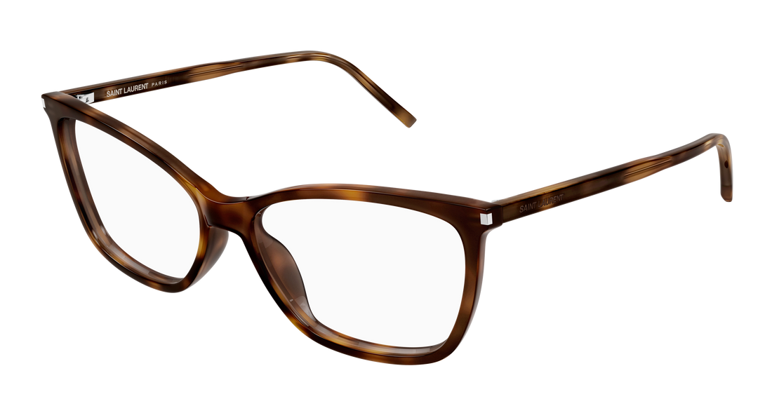 Brillen saint laurent sl 834 003 havana cat eye femenino größe 53mm - Hauptansicht