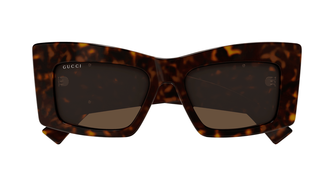 Occhiali da sole gucci gg1842s 002 havana butterfly femenino taglia 53mm - Vista dettagliata