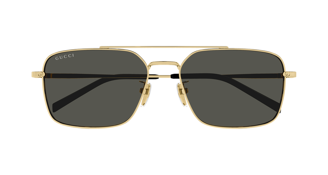 Occhiali da sole gucci gg1957sa 001 dorado rectangular / squared masculino taglia 58mm - Vista dettagliata