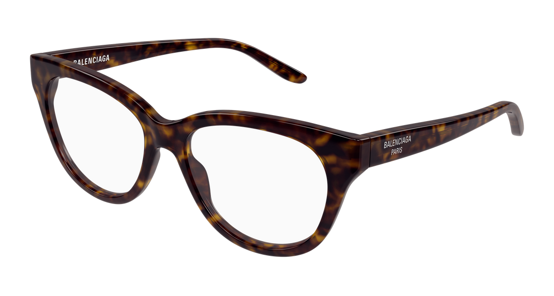 Prescription glasses balenciaga bb0441o 009 havana butterfly femenino size 56mm - Main view