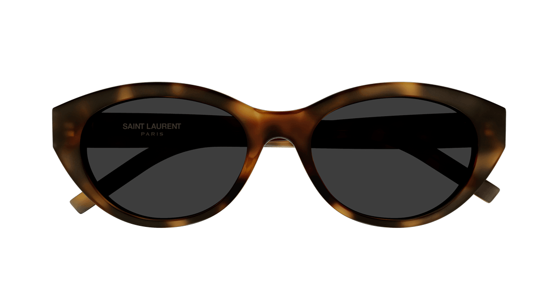 Óculos de sol saint laurent sl m148 003 havana round femenino tamanho 54mm - Vista de detalhe