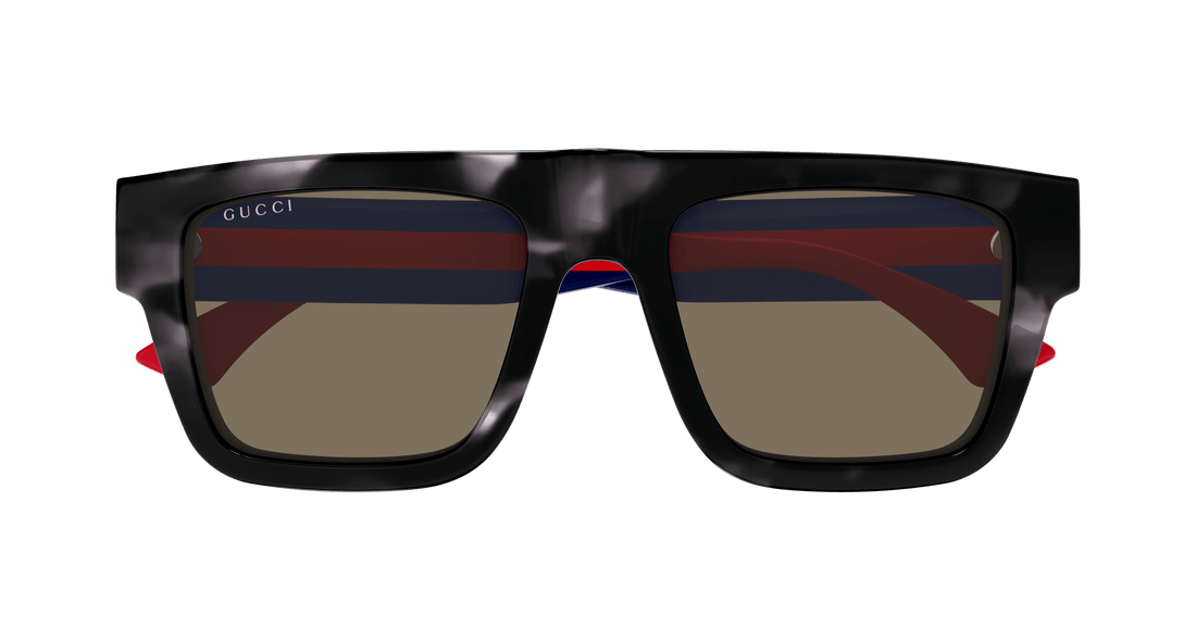 Lunettes de soleil gucci gg1868s 004 havana square masculino taille 53mm - Vue détaillée