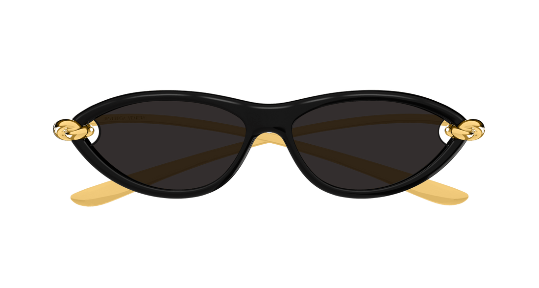 Gafas de sol bottega veneta bv1390s 001 negro cat eye femenino talla 56mm - Vista de detalle