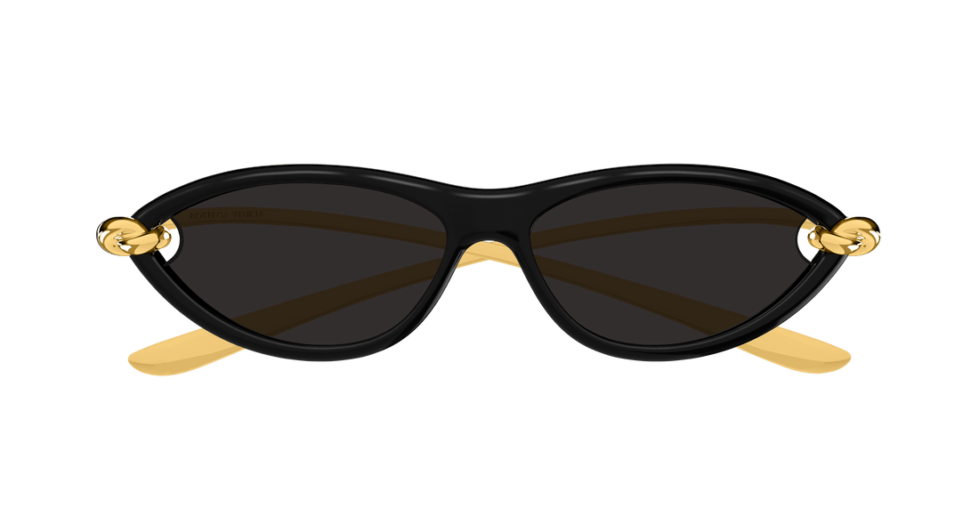 Occhiali da sole bottega veneta bv1390s 001 negro cat eye femenino taglia 56mm - Vista dettagliata