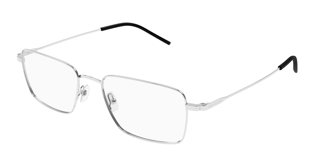 Brillen saint laurent sl 844 005 plateado rectangular / squared masculino größe 55mm - Hauptansicht