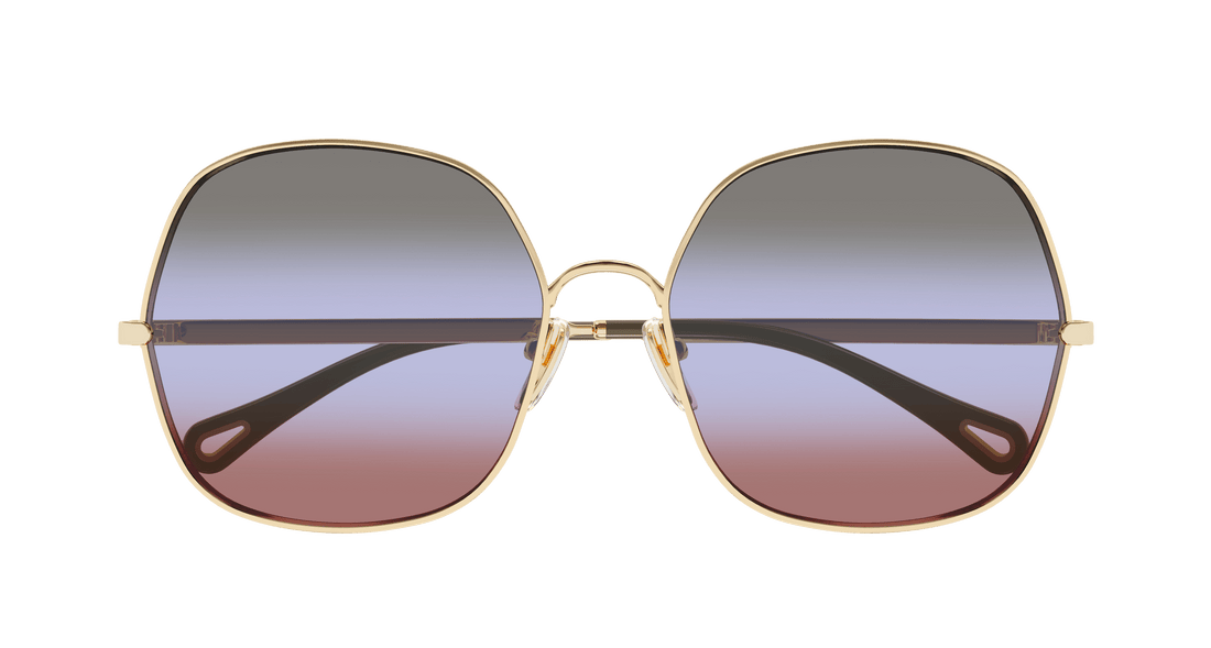Gafas de sol chloé ch0282s 004 dorado square femenino talla 60mm - Vista de detalle
