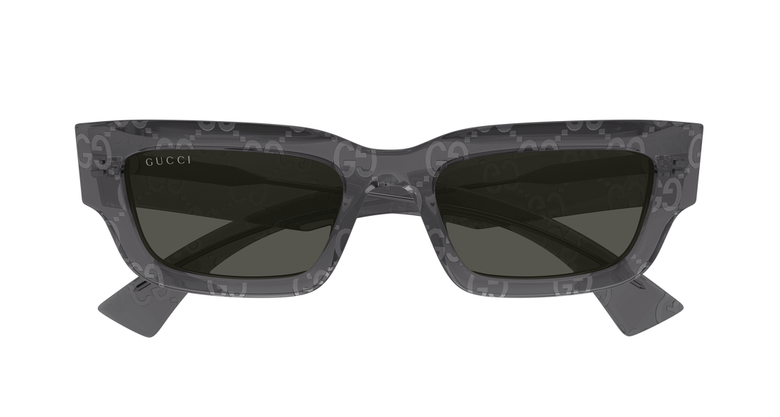 Óculos de sol gucci gg1838s 011 gris rectangular / squared masculino tamanho 52mm - Vista de detalhe