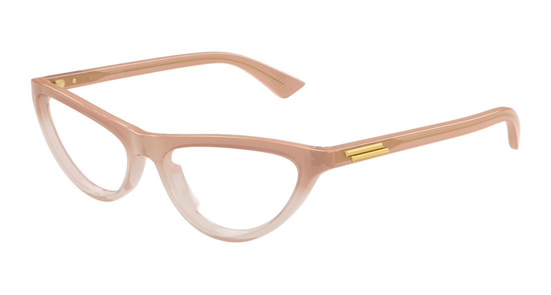 Óculos graduados bottega veneta bv1416o 004 rosa cat eye femenino tamanho 55mm - Vista principal