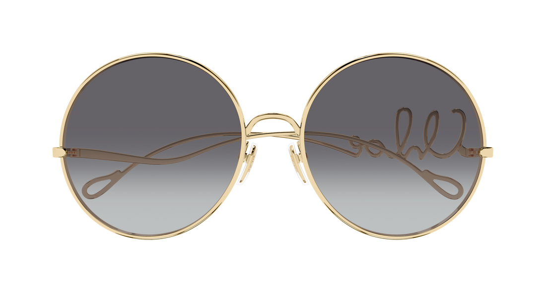 Lunettes de soleil chloé ch0329s 001 dorado round/oval/panthos femenino taille 60mm - Vue détaillée