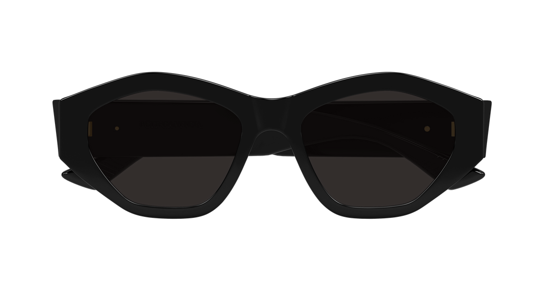 Óculos de sol bottega veneta bv1408s 001 negro geometric femenino tamanho 53mm - Vista de detalhe