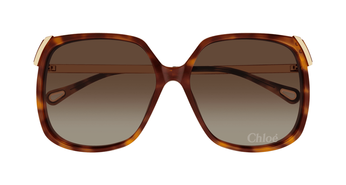 Gafas de sol chloé ch0286s 002 havana square femenino talla 60mm - Vista de detalle