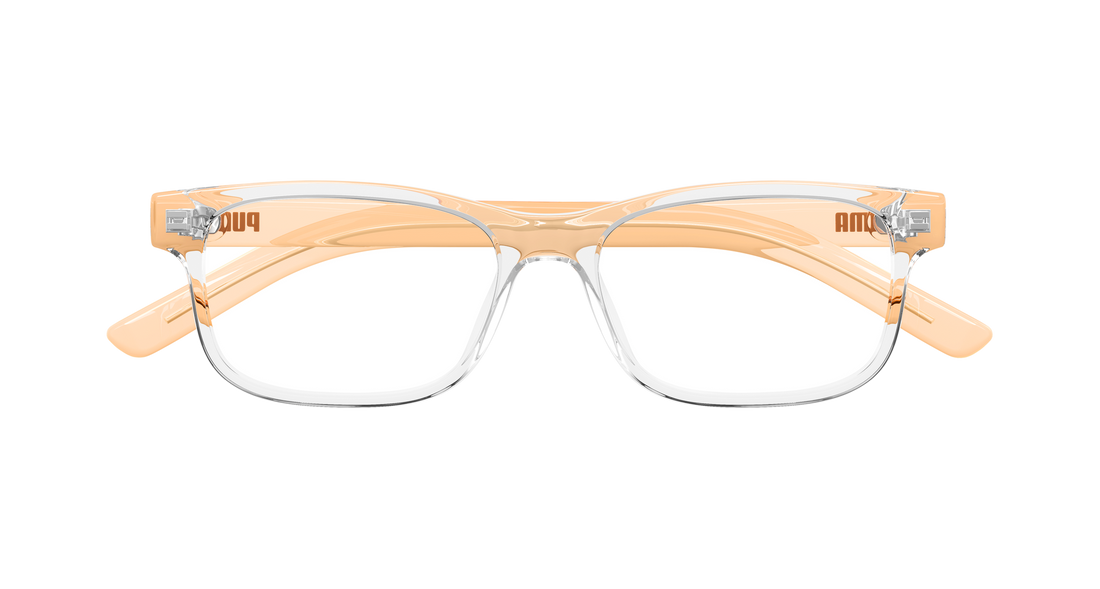 Occhiali da vista puma pj0086o 003 transparente rectangular / squared infantil taglia 47mm - Vista dettagliata