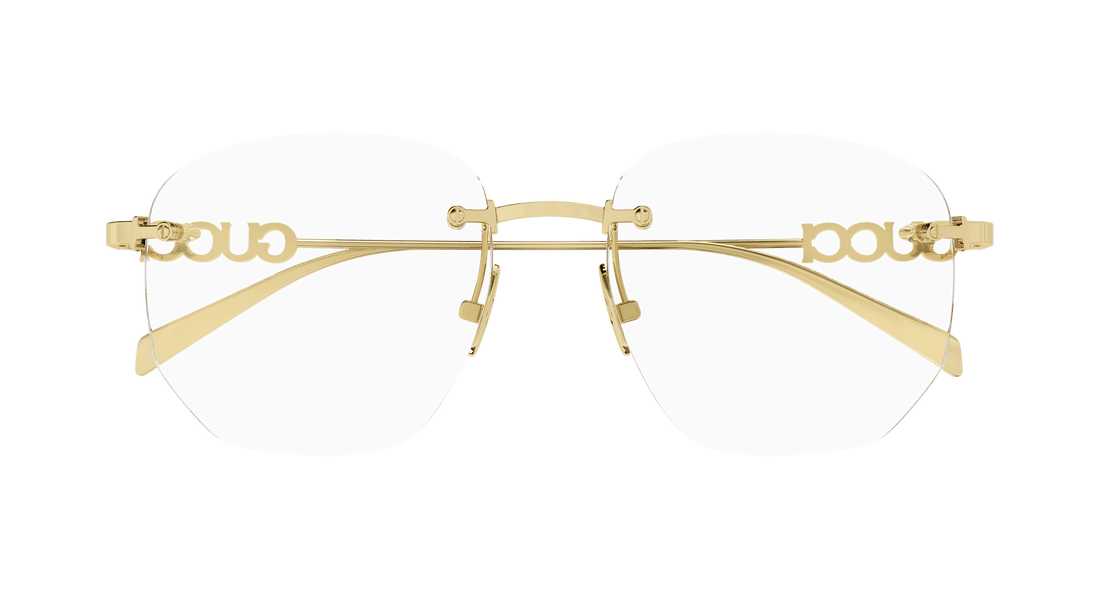 Brillen gucci gg1806o 002 dorado square femenino größe 54mm - Detailansicht