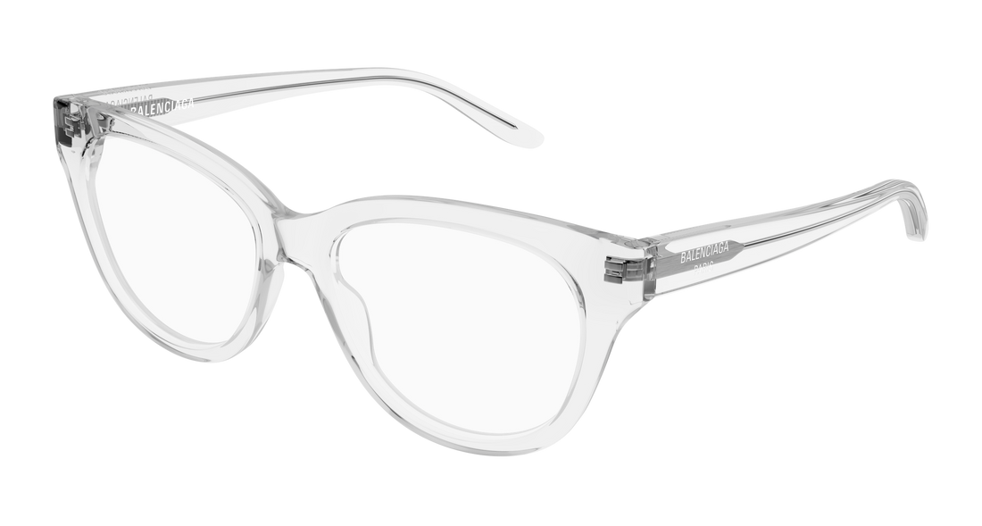 Prescription glasses balenciaga bb0441o 013 transparente butterfly femenino size 56mm - Main view