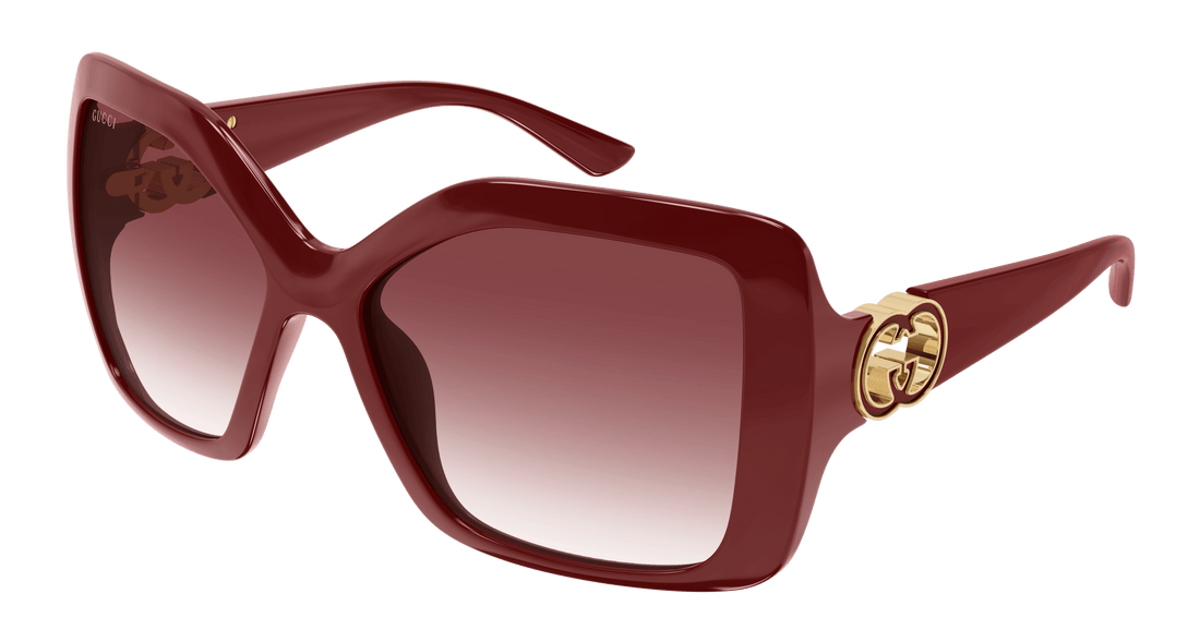 Sunglasses gucci gg2015s 002 burdeos rectangular / squared femenino size 59mm - Main view