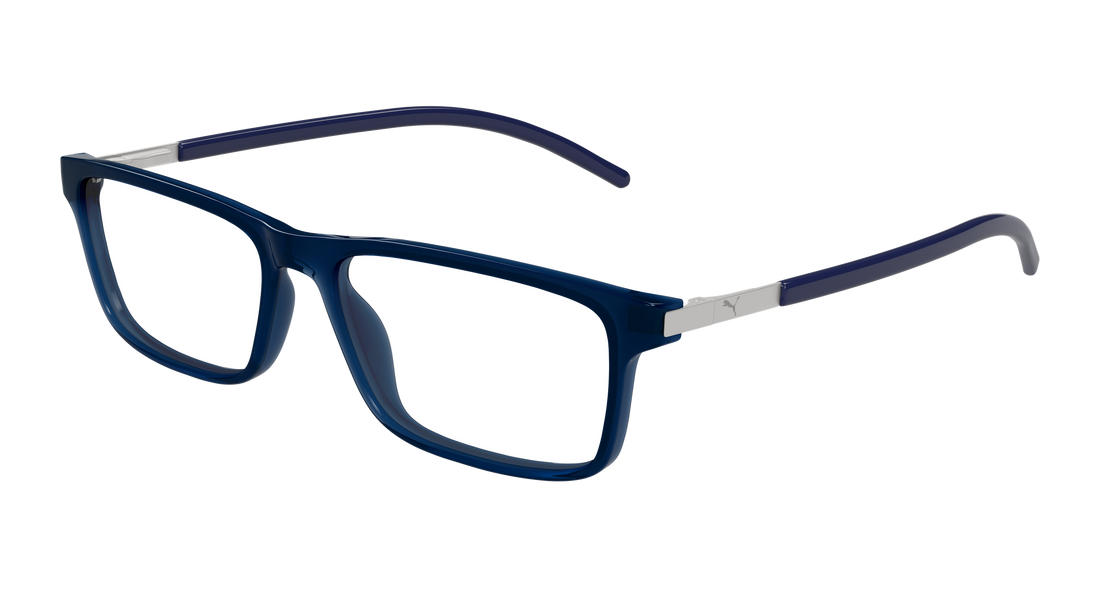 Brillen puma pu0510o 003 azul rectangular / squared masculino maat 56mm - Hoofdaanzicht