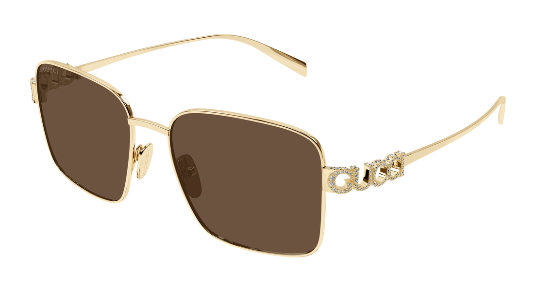Gafas de sol gucci gg1937s 002 dorado rectangular / squared femenino talla 54mm - Vista principal