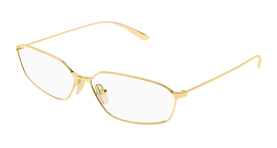 Prescription glasses balenciaga bb0453o 003 dorado geometric unisex size 63mm - Main view